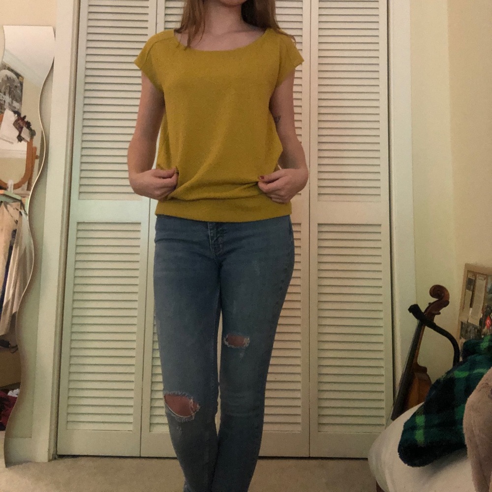 Loft yellow blouse